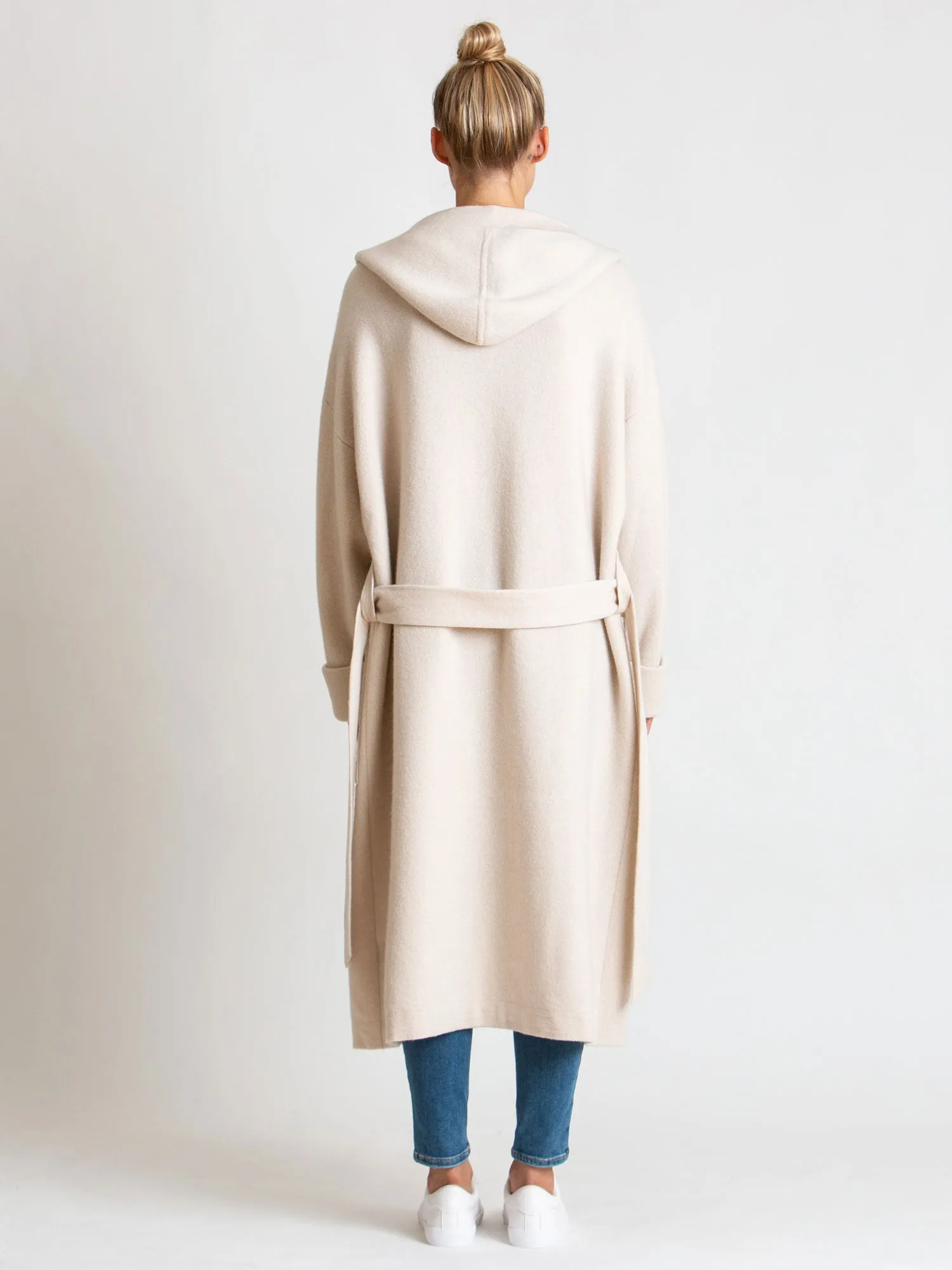 Cashmere coat "Nora" - pearl