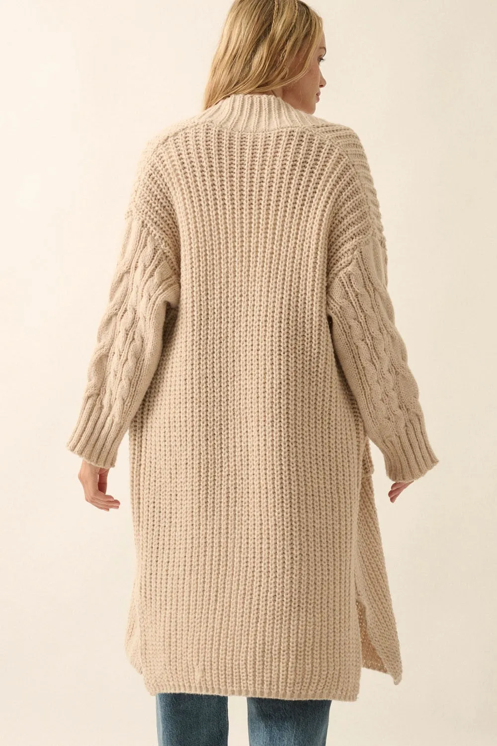 Chestnut Oversized Cardigan