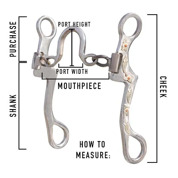 Classic Equine 7" Shank Performance Ported Chain Bit