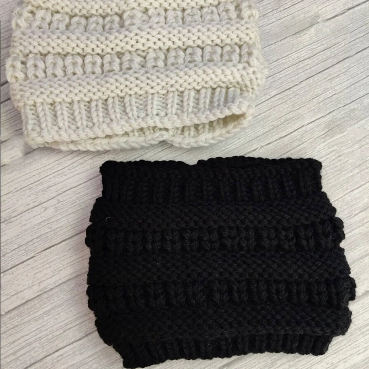 Fancydresswale Knitted Wool Headband for Women Cozy Soft & Stylish Winter Accessory Head Cover Black