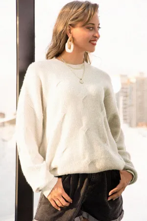 Frieeah Dropped Shoulder Pullover Sweater