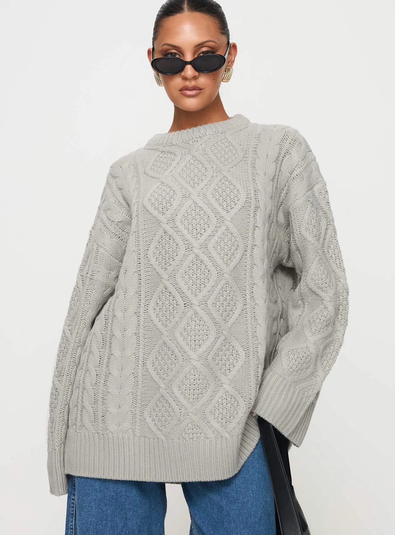 Gigi Knit Sweater Cloud