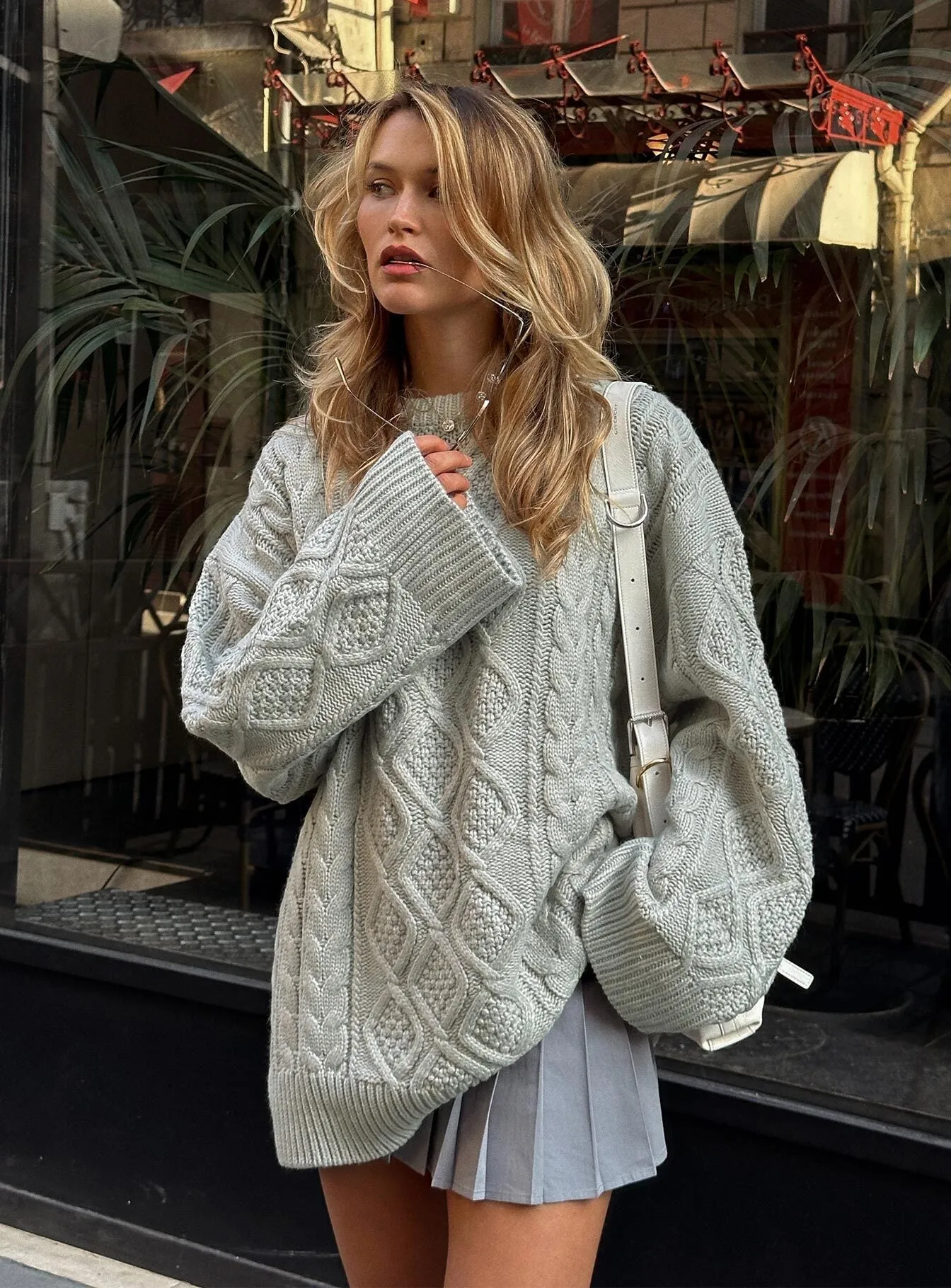 Gigi Knit Sweater Cloud