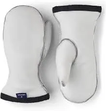 HESTRA HELI SKI Women's MITTEN LINER - WHITE