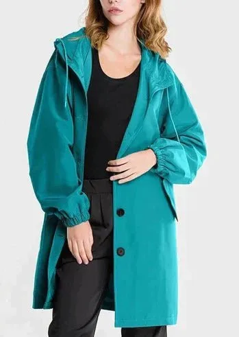 Hooded Button Coat