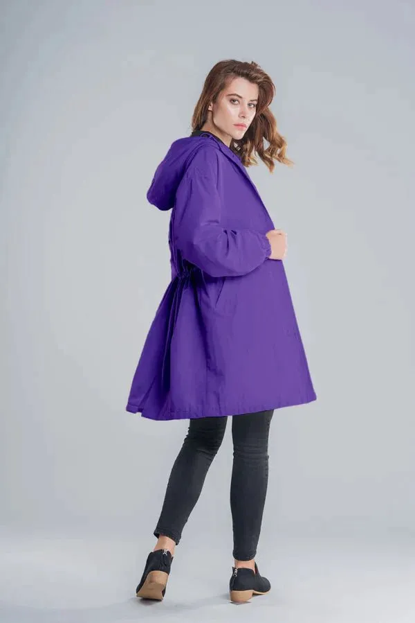 Hooded Button Coat