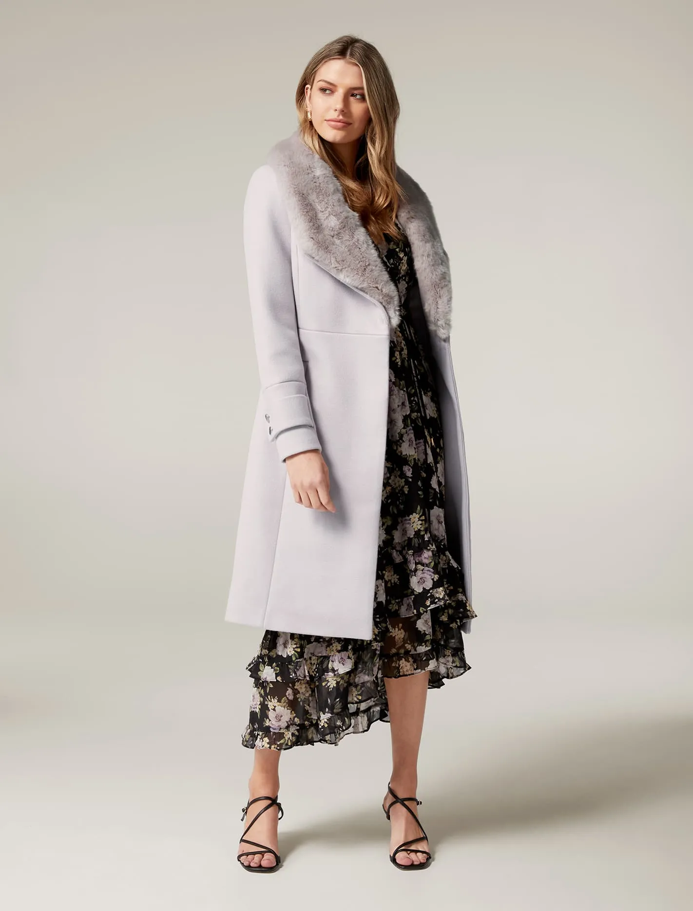 Jamie Fur Collar Coat