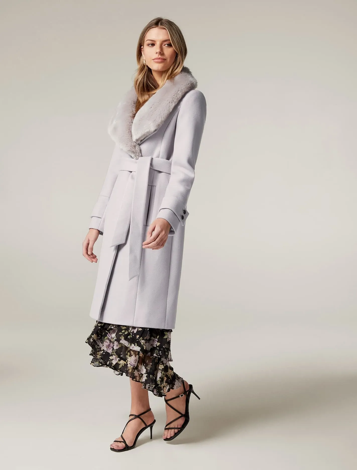 Jamie Fur Collar Coat