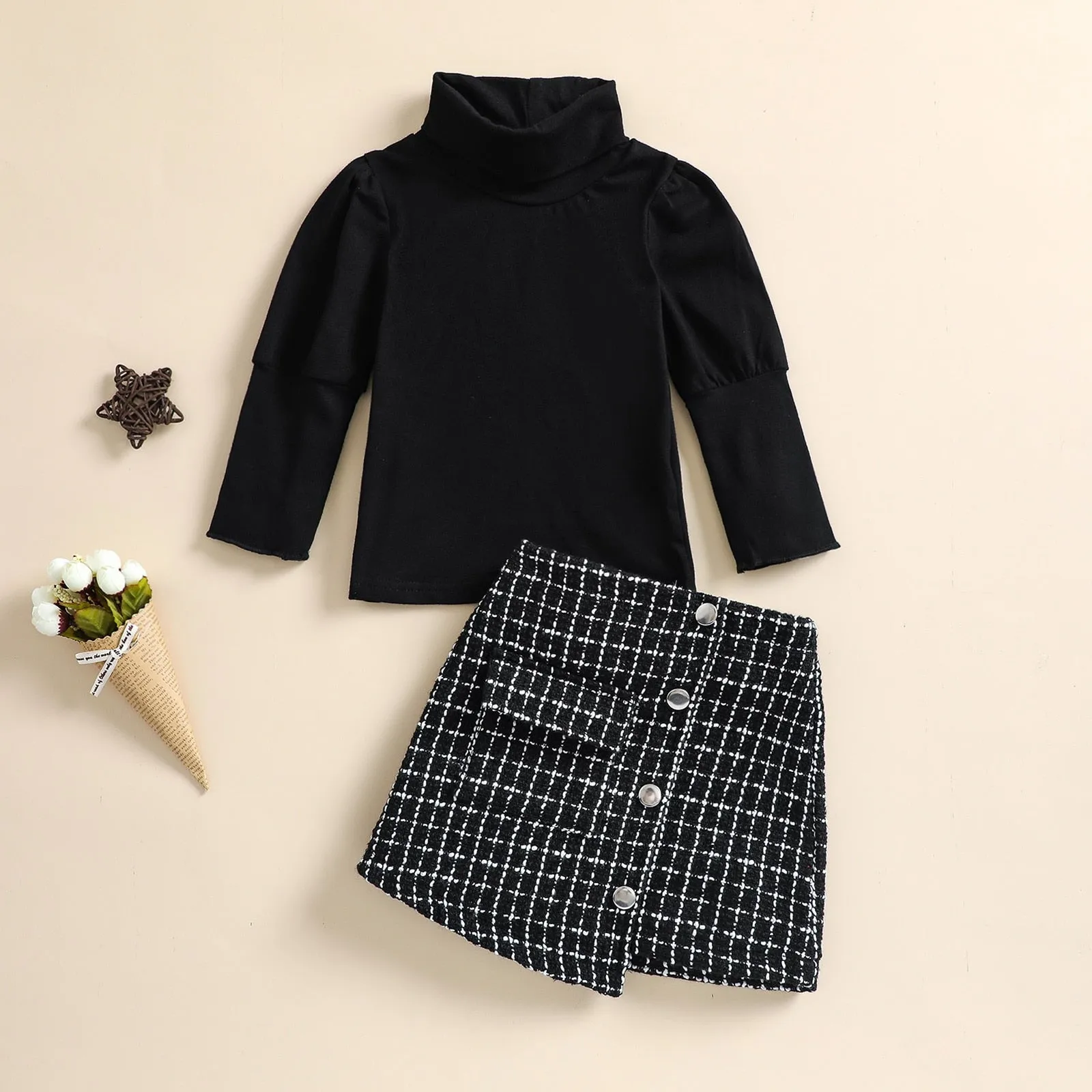 Kayla Tweed Skirt Set