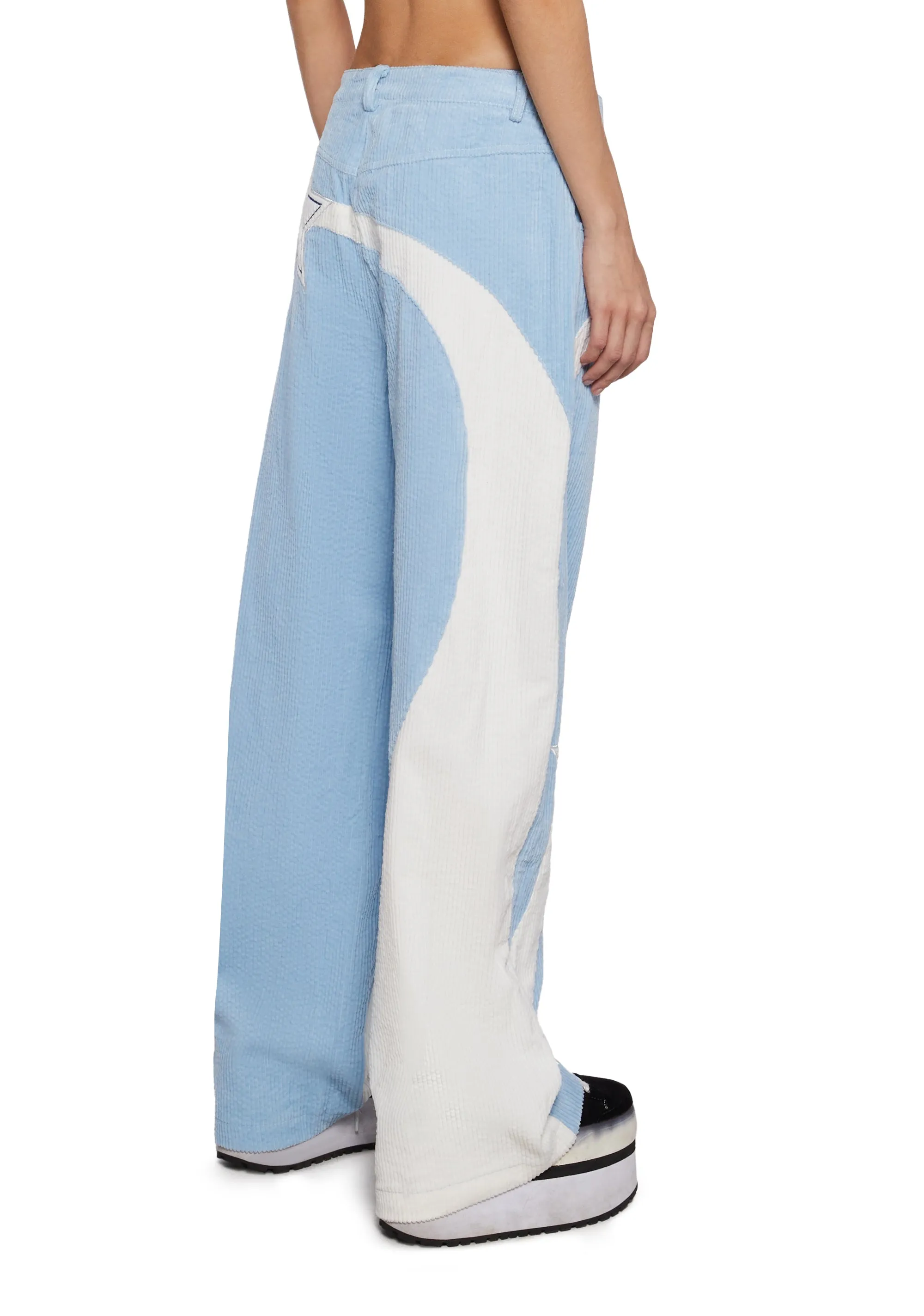 Living The Dream Wide Leg Pants - Blue