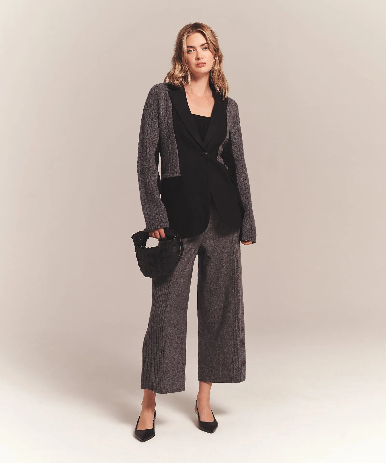 Luxe Cable Hybrid Oversized Blazer