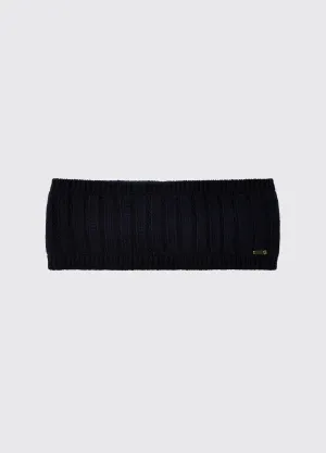 Mohill Ladies Knitted Headband - Navy