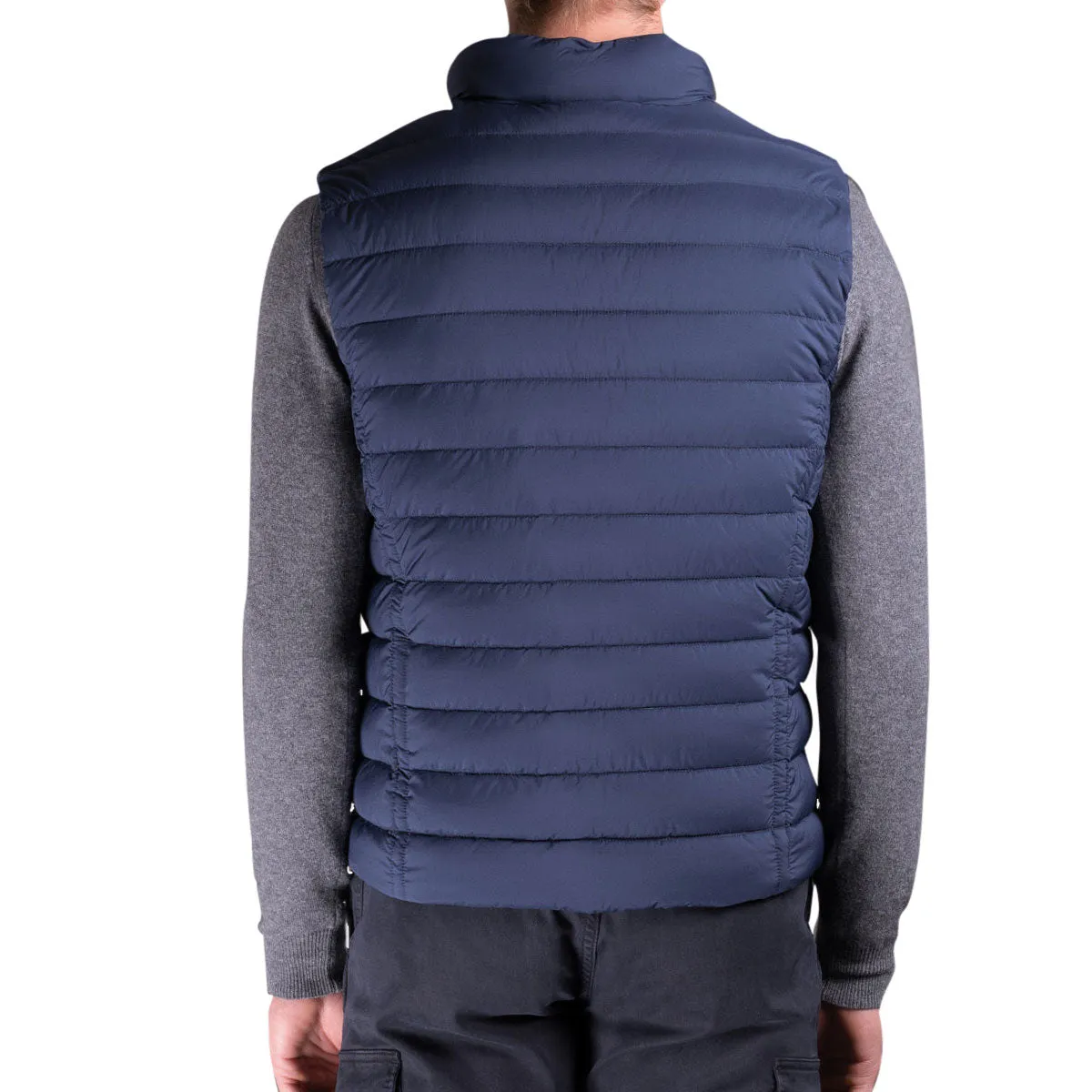 Moorer Indigo Blue 'Calaf' Down Filled Gilet