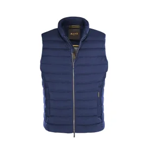 Moorer Indigo Blue 'Calaf' Down Filled Gilet