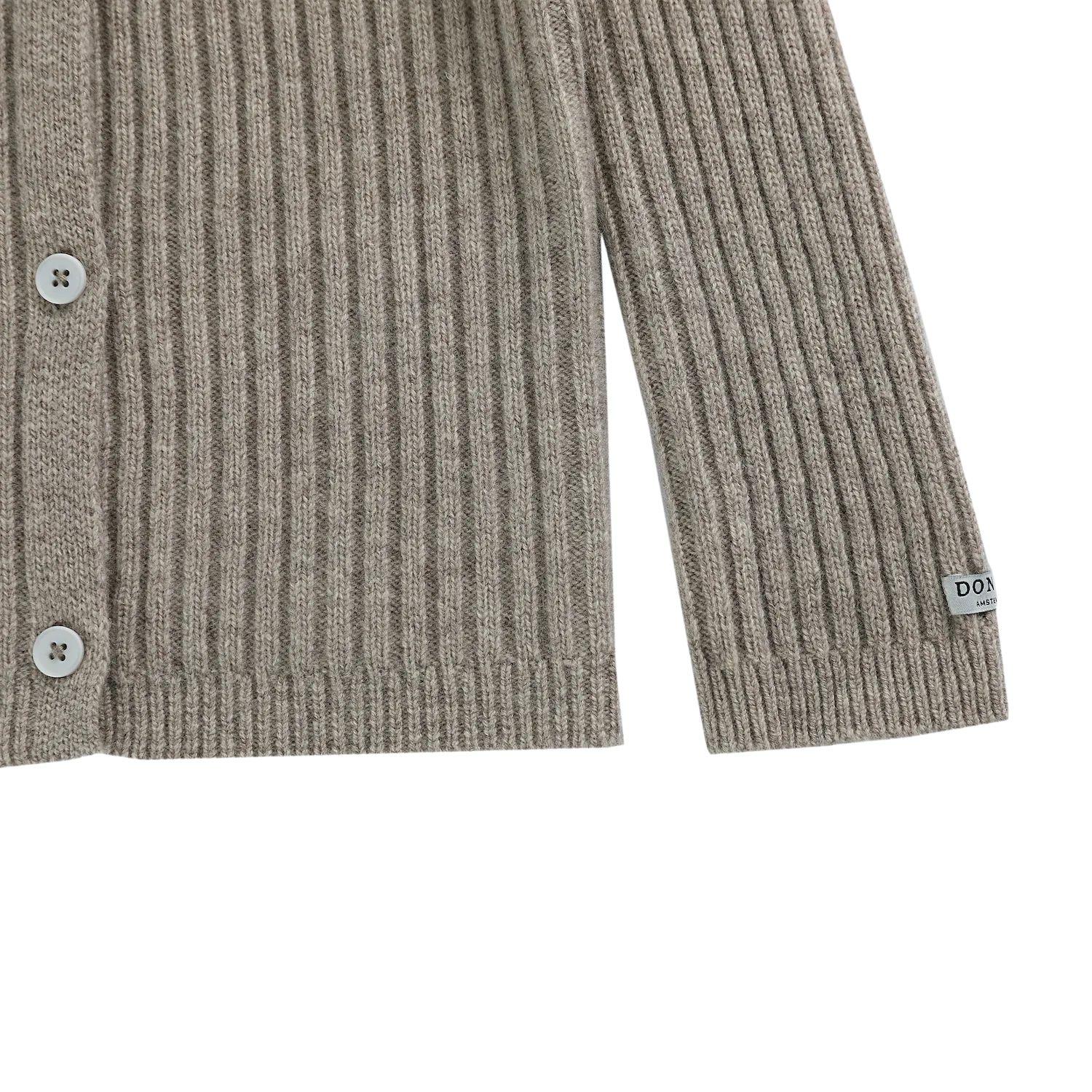 Perino Merino Wool Cardigan | Beige Melange