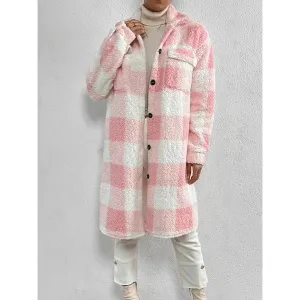 Plaid Sherpa Longline Shacket