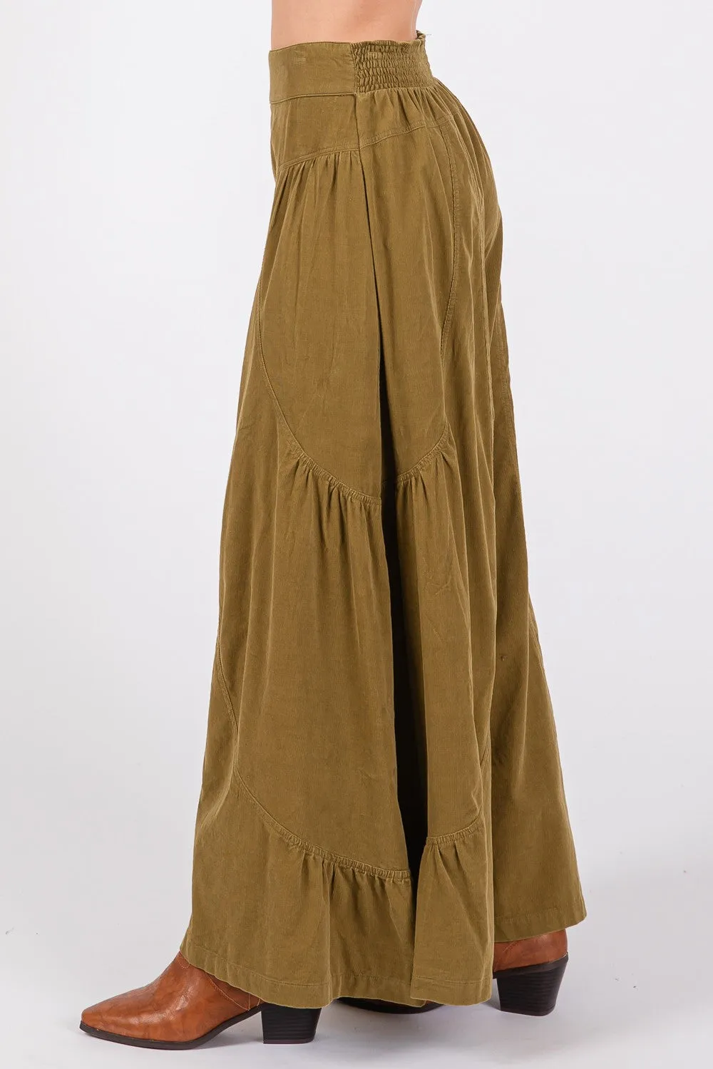 SAGE   FIG High Rise Corduroy Wide Leg Pants