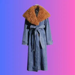 She Swank- Denim Trench  Coat