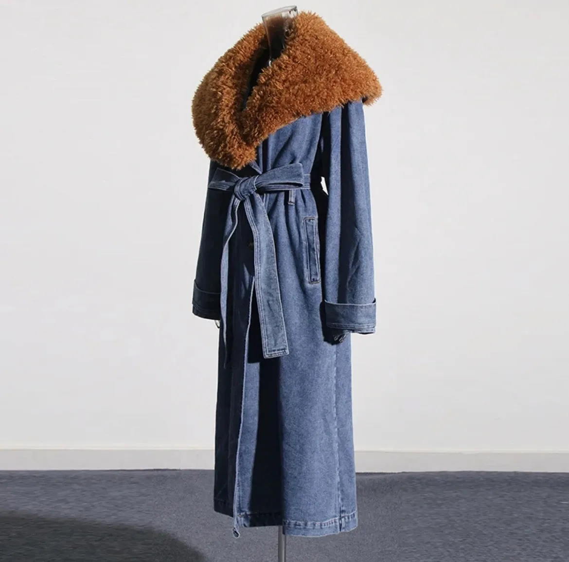 She Swank- Denim Trench  Coat