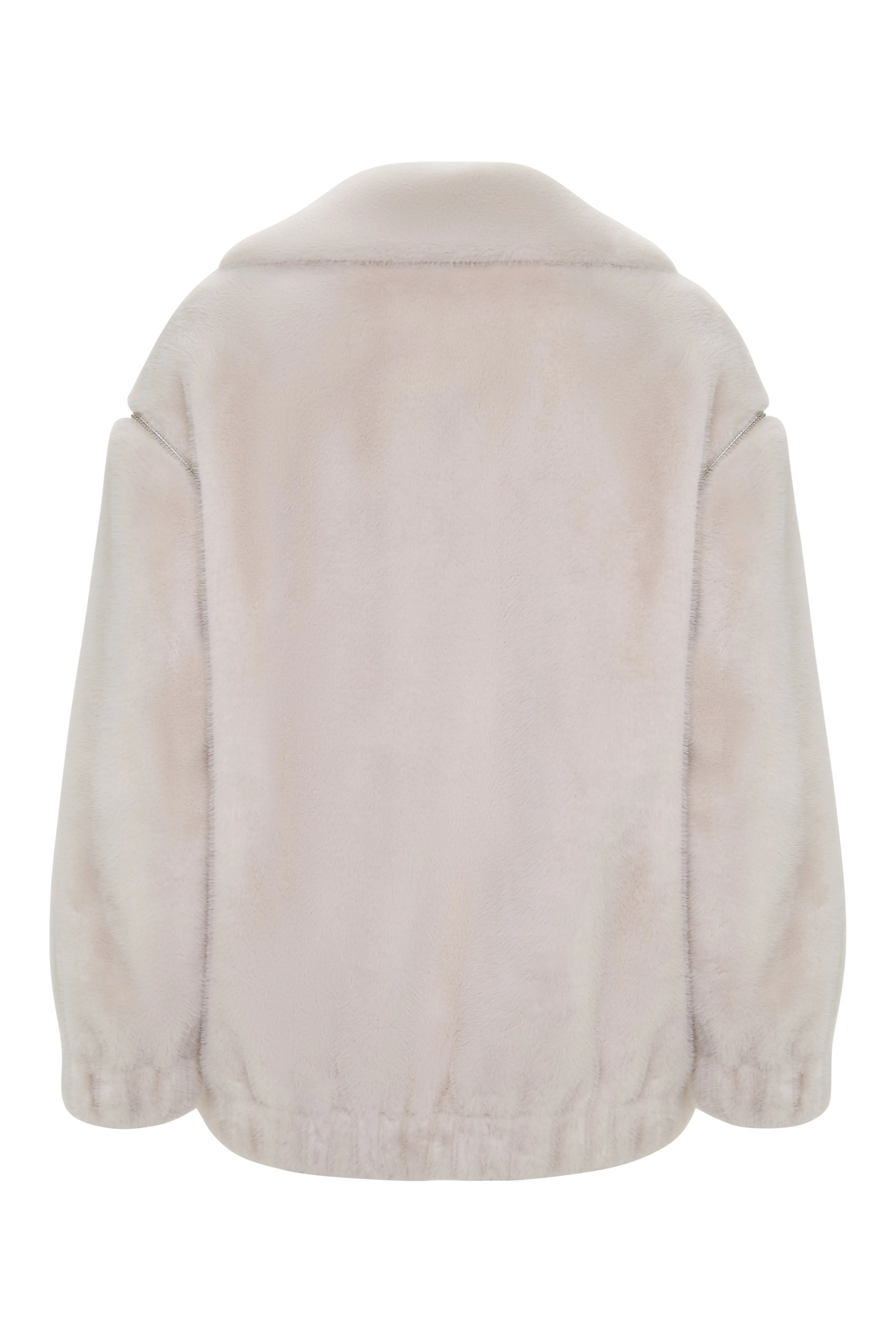 Short Faux Fur Coat Marilyn - White