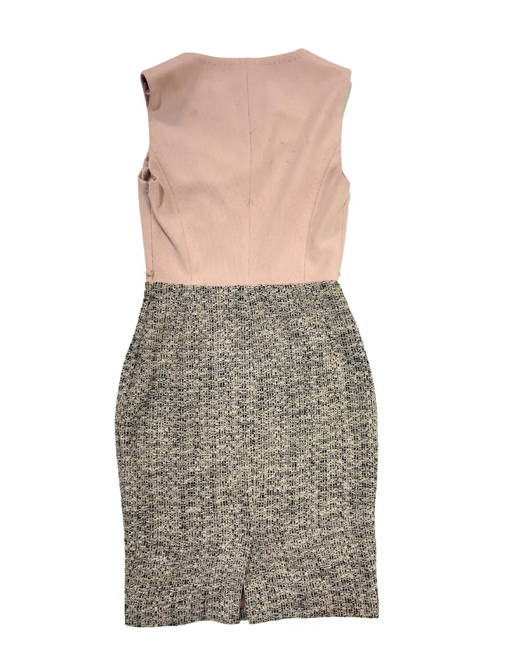 Ted Baker Sleeveless Dress with Tweed Skirt