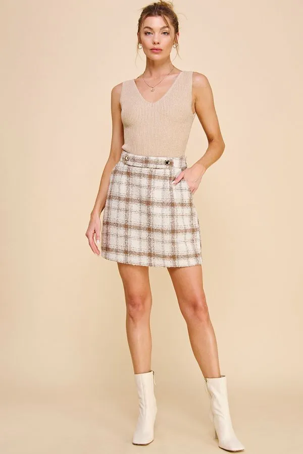 The Mocha Mavy Skirt