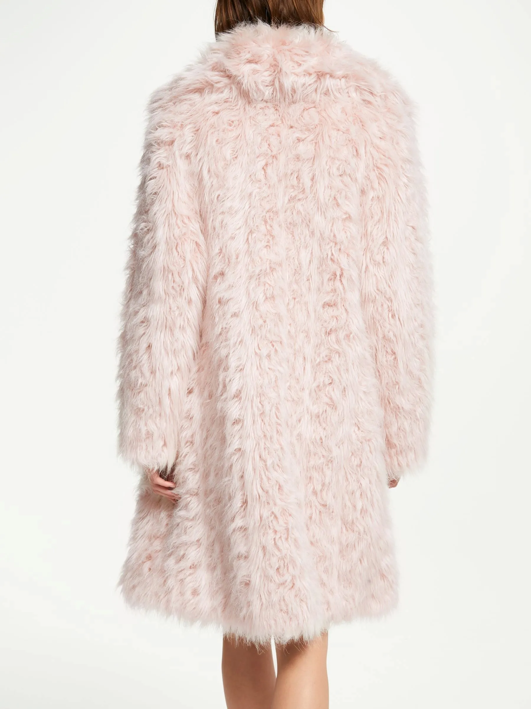 UNREAL FUR ESPERANZA COAT IN BLUSH