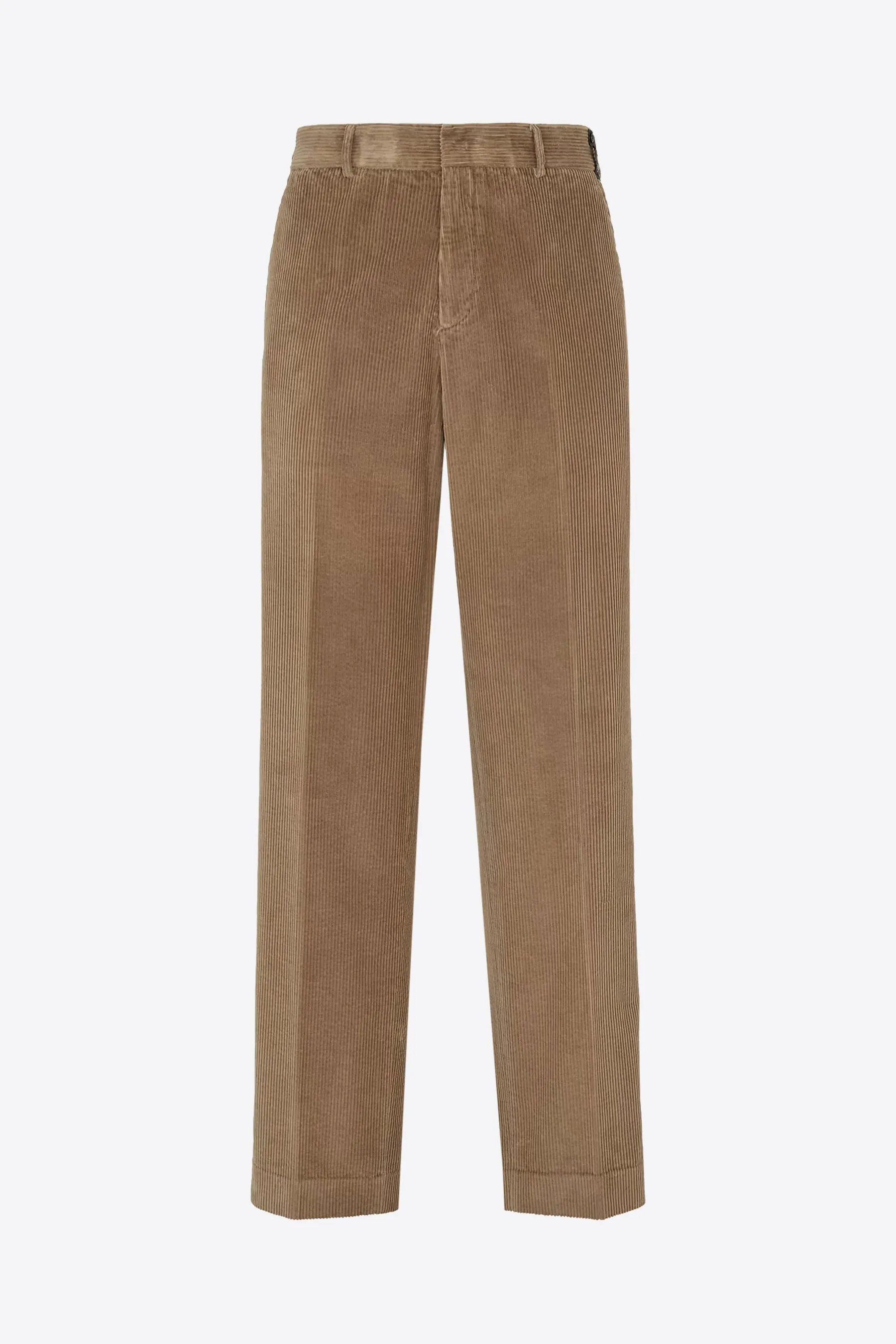 Wide-Wale Corduroy Straight-Leg Trousers